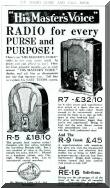 HMV Radio advertisement from 1932. Click to view full size image.