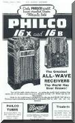 Advertisement for Philco Radios 1935